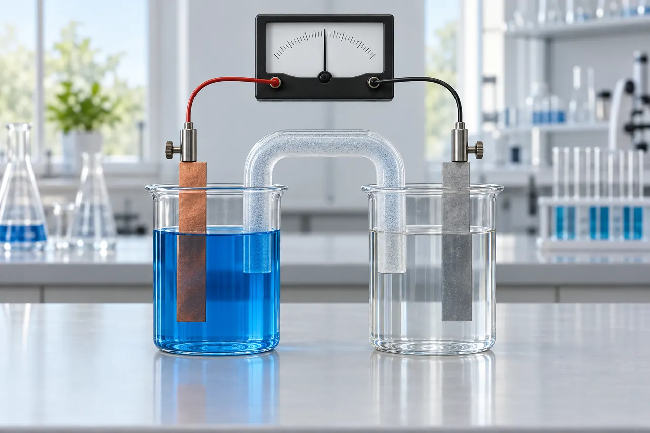 Electrochemical cell used to study redox equilibrium